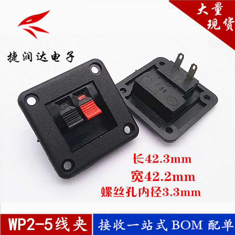 Connection Clip Premium Acoustic Wiring Clip 2 Bits Quick Clip Aging Test Clip WP2-5 Square Outer Wire Holder