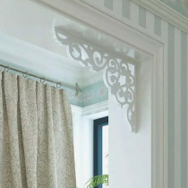 European PVC ceiling corner flower wood plastic plate hollow decoration wood carving grid Ceiling wall sticker door hole passageway diagonal