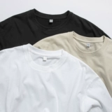 Мужская хлопковая белая приятная телу летняя футболка с коротким рукавом, в американском стиле, круглый воротник