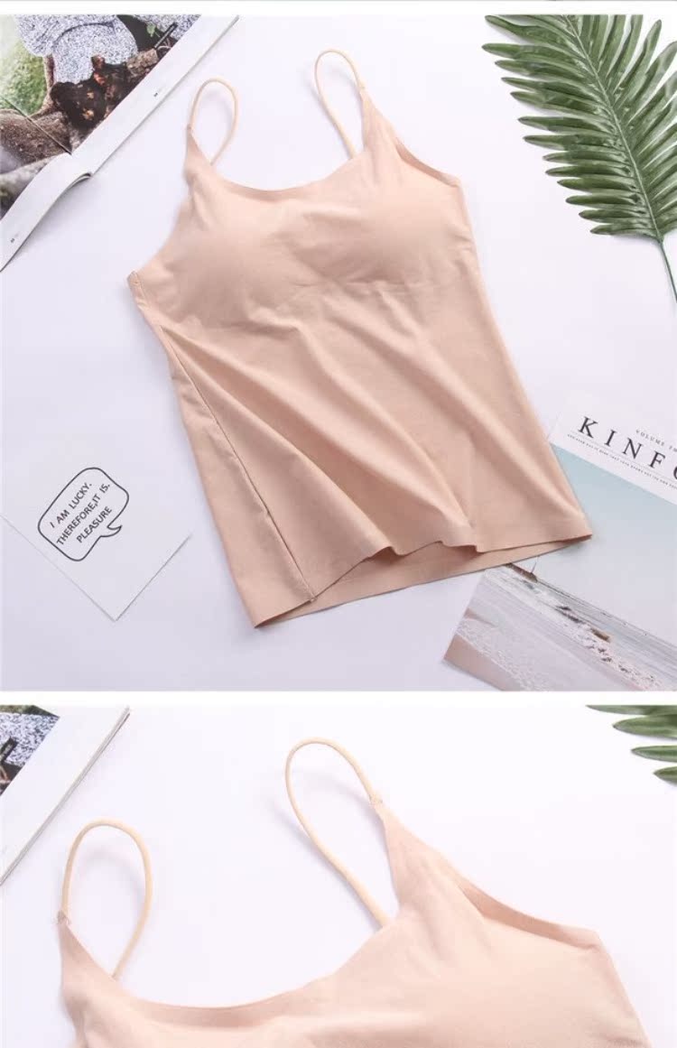 Đen bông đai ngực pad ống hàng đầu bọc ngực phụ nữ dài phần chống ánh sáng chạm đáy đồ lót hoang dã dây đeo áo vest áo bra 3 dây