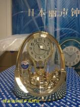 Summer special offer RHYTHM Lisheng European pastoral living room office bedroom music rotating seat clock 4RH737