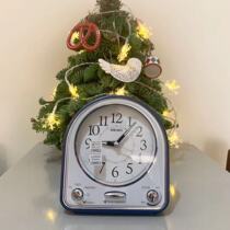 Japan SEIKO SEIKO students children music alarm clock living room bedroom ultra-quiet snooze night light 003