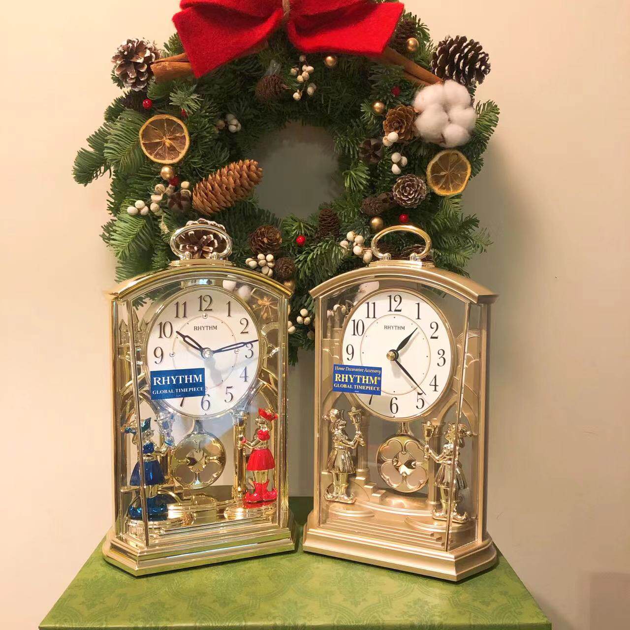 Japan RHYTHM Livocal seat Chung Euostyle modern field Park Living room Bedroom Crystal Mute 4RP796