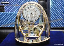 Japan RHYTHM sound clock Fairy Tale Castle Ferris Wheel Pastoral living room Bedroom Childrens room 4SG725