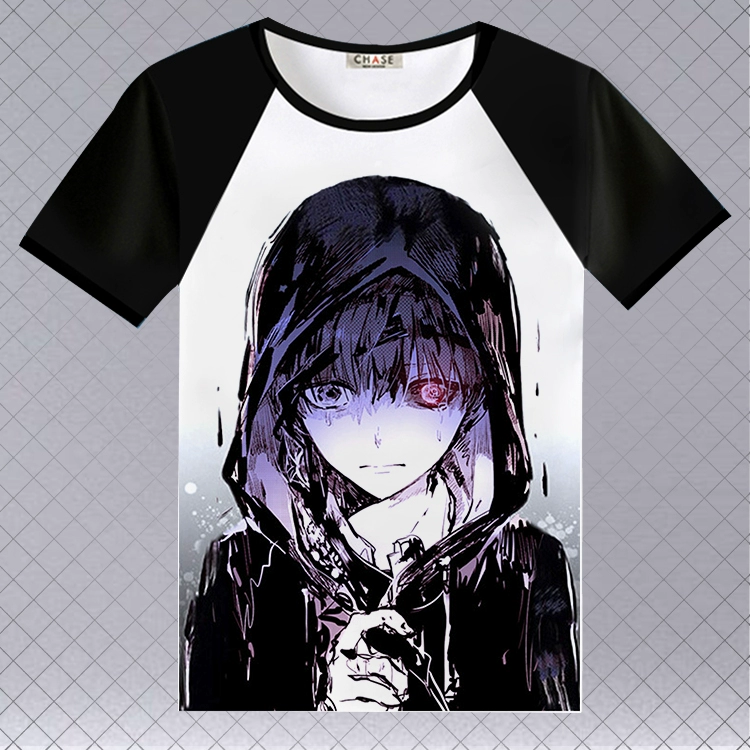 Tokyo Ghouls 金 oul anime Anime áo phông ngắn tay xoay quanh quần áo nam nữ thứ hai nhân dân tệ mùa hè - Carton / Hoạt hình liên quan hình dán dễ thương