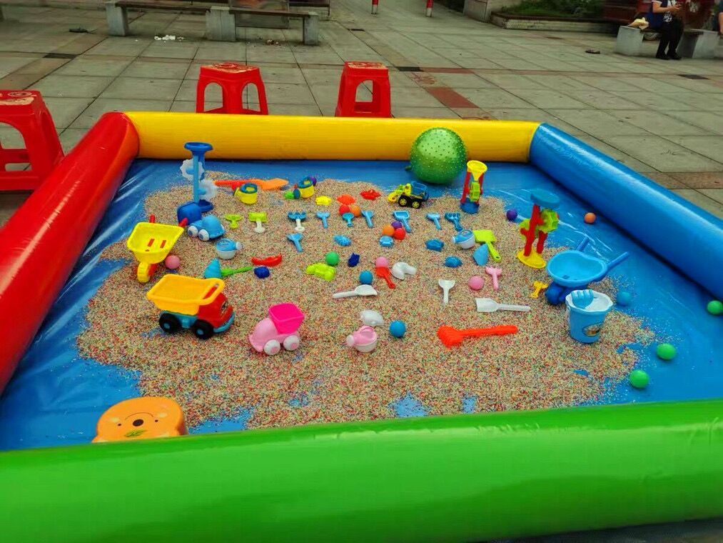 Phim câu cá bơi lội của trẻ em bơm hơi trên các quầy hàng lớn, đồ chơi Cassia Đồ chơi Sand Sand Set đồ chơi xúc cát cho bé cát cho bé chơi