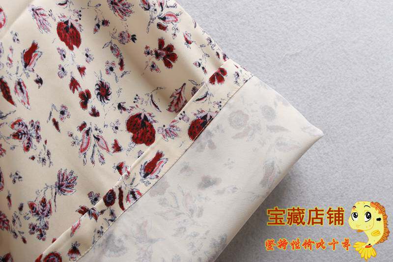 Боди/брюки 2790碎花连体裤 系带露背松紧时尚连体阔腿裤 小鱼儿外贸尾单女装