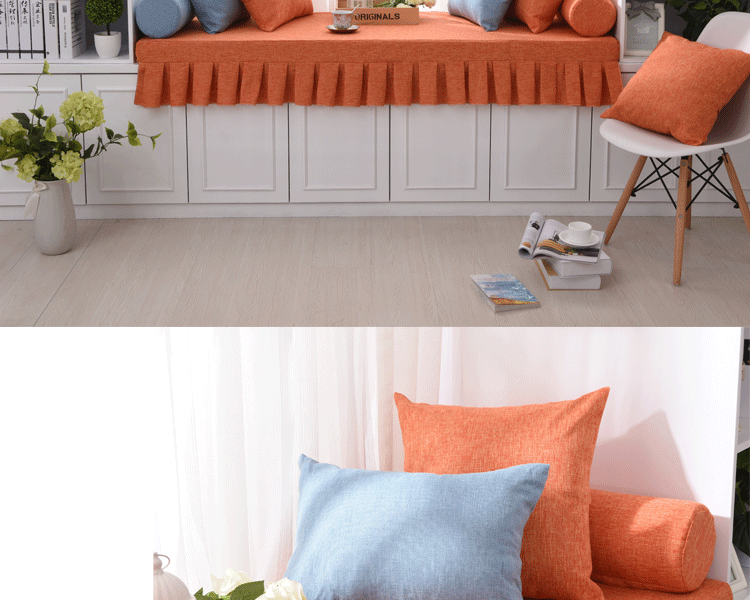 Yiyu bông cùi gối sofa gối xe văn phòng đệm với lõi - Trở lại đệm / Bolsters gối mền 2 trong 1