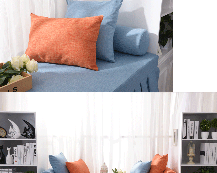 Yiyu bông cùi gối sofa gối xe văn phòng đệm với lõi - Trở lại đệm / Bolsters gối mền 2 trong 1