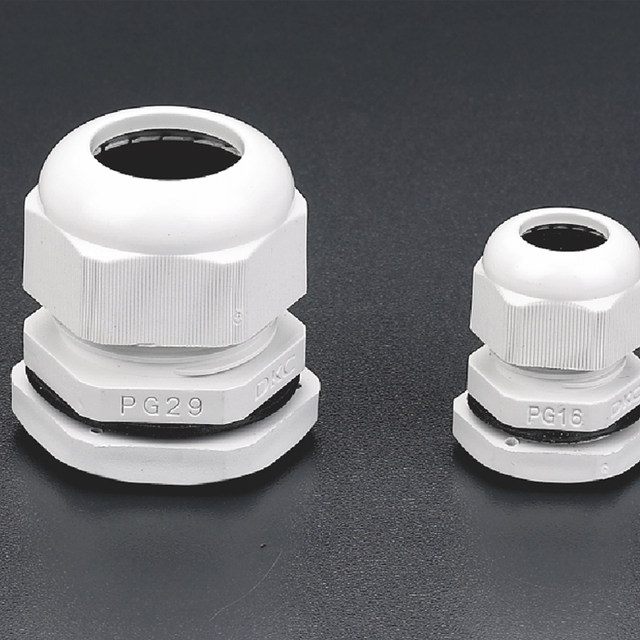 Nylon plastic cable waterproof joint fixing head PG7/PG9/PG11/PG13.5/PG16/PG19/PG21