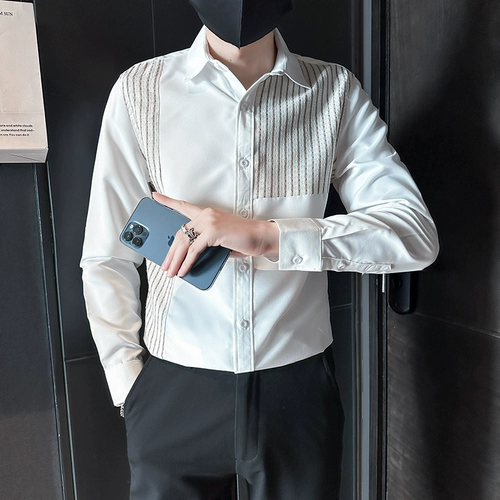 Мужская весенняя осенняя рубашка для отдыха