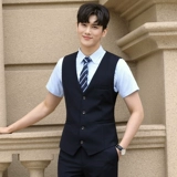 Комплект подходит для мужчин и женщин, летний жилет, пиджак классического кроя для отеля для работы