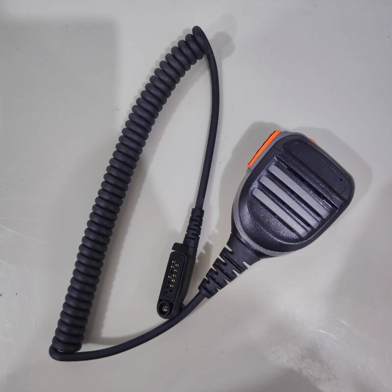Suitable for Hytera Hp780 Hp700 X1P Pd600 Pd680 Walkie-Talkie Hand Microphone, Dual-Color Shoulder Microphone for Shouting