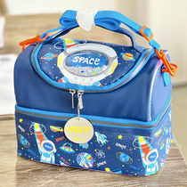 Vest Meal Pocket box Thickened Insulated Lunch Box Bag Elementary School Kids Cartoon Lunch Bag Hand Waterproof Lunchbag