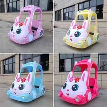 New square stall luminous bumper car children rental net red double Gabon rabbit battery car inflatable car