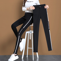 Black leggings women Spring and Autumn wear high waist tight small feet yoga pants plus size magic Barbie pencil pants