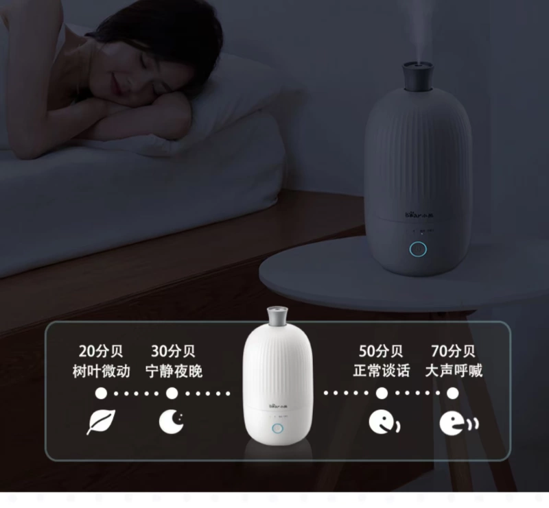 Máy tạo độ ẩm gấu phòng ngủ nhà mini không khí tiến hóa văn phòng máy hương liệu máy oxy thanh phòng ẩm - Máy giữ ẩm