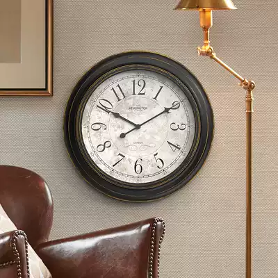 European style retro clock wall clock wall clock fashion creative wall clock living room clock American home bedroom clock wall clock mute