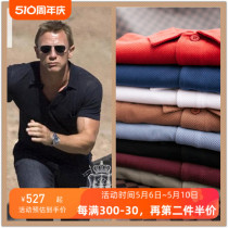 Spot 24 color) Inproduce Sunspel Riviera Classic 007 Bond long suede cotton man short sleeve polo shirt T-shirt