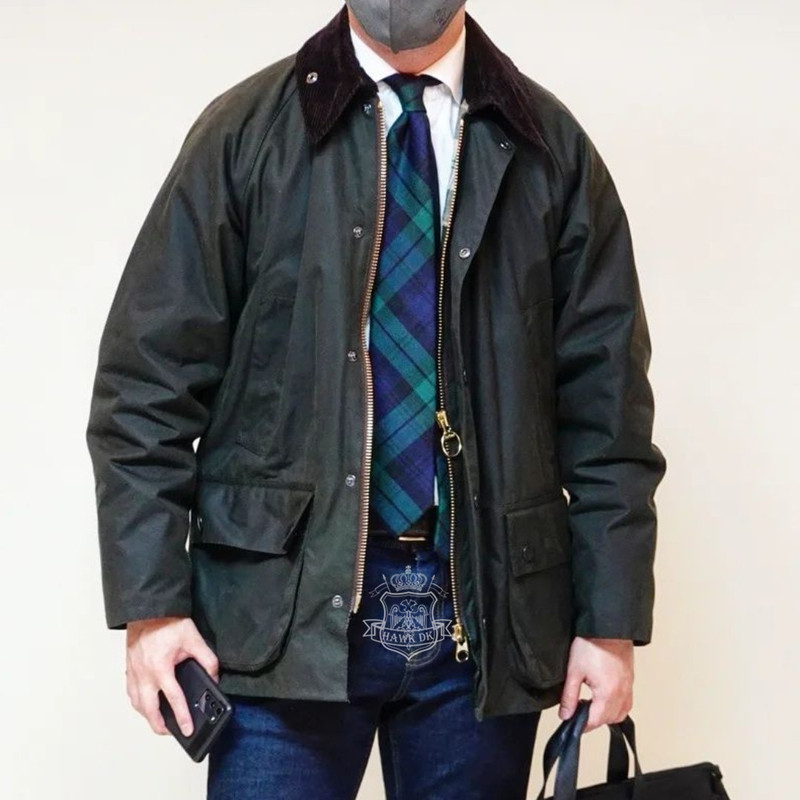 In-Stock Barbour Bedale Classic British Oil-Waxed Jacket Men's Coat, Same Style as Venom
