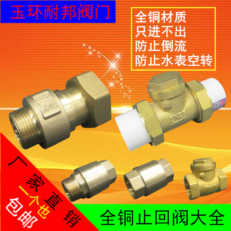 Copper PPR water pipe water meter special check valve 4 6-point pipe powder room 20 check valve water 25 check valve 32