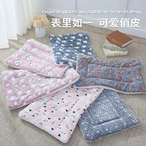 Dogs mat kitty sleeping mat Warm Pets Kennel Winter Thickening Blankets sleeping with cushions Padded By Subautumn Winter