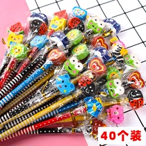 Cartoon Pencil Children Study Supplies Elementary School Students Prizes Small Gift Kindergarten Stationery Prizes Six Small Gifts