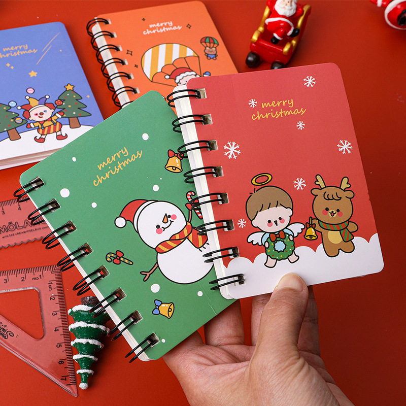 Christmas Cartoon Coil Ben Kindergarten Elementary School Students Children Christmas Small Gifts Creativity Christmas Stationery Prizes