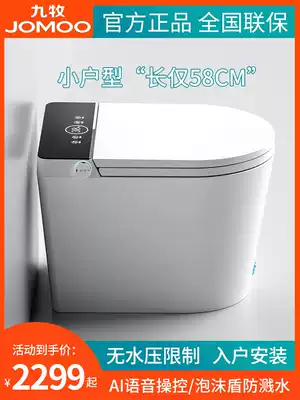 Small size smart toilet household voice integrated automatic instantaneous hot water pressure limit small unit toilet