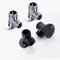 Shower shower head installation concealed adapter hot and cold faucet mixing valve black converter fixing seat accessories