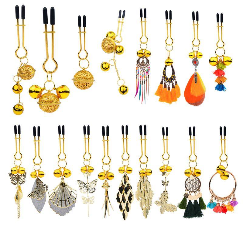 Stimulation breast chest massager Gold Division Dairy nip clingy lip clip teasing Twin Peaks Couples Spice alternative Toys