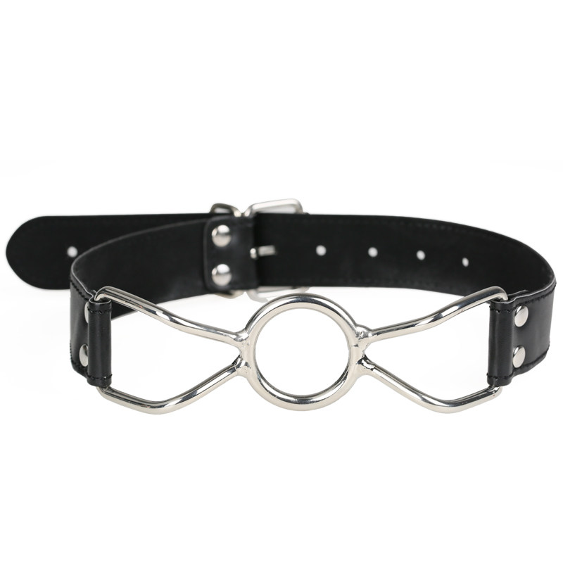 Stoning stainless steel fork opening shackle with large diameter Spice Mouth plug Breast Clip Binding Bondage Adults Supplies Alternative Toys