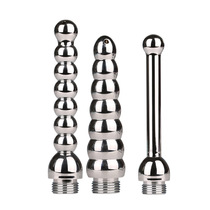 Small number of metal men and women with vaginal anal enema cleaning the post-vestibular expansion of the masturbation tool