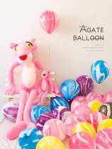 12 inch striped Manau Balloon Latex Sub light Steam Ball Childrens birthday Birthday Decoration Party Creative Scene Placement