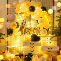 Confession balloon wedding decoration proposal wedding wedding room hotel surprise romantic atmosphere engagement scene layout