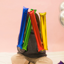 Cheer inflatable cheerleader Handheld Stick Aluminum Film Balloon Cheerleading 61 Childrens event props dress up