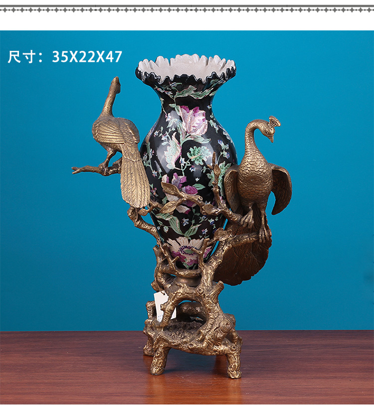 Foreign trade export orphan works pure copper the sitting room porch ceramics handicraft artical household soft adornment is placed