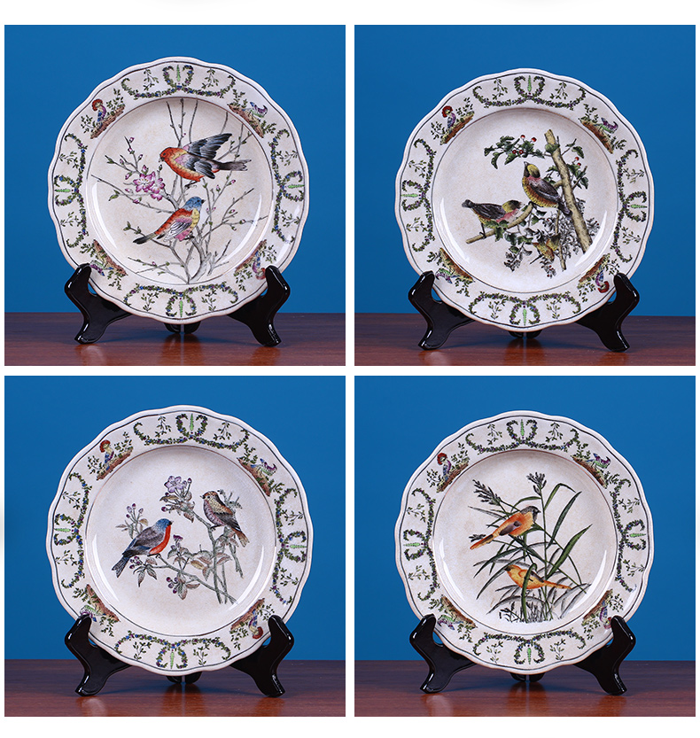 European creative decoration decoration plate furnishing articles American household act the role ofing is tasted setting wall hanging dish ceramic sat dish