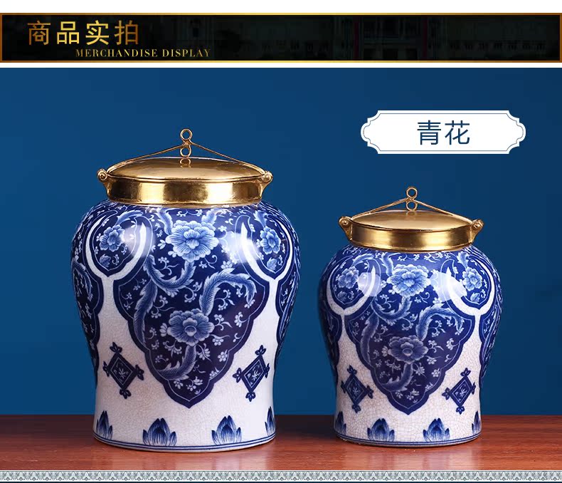 Europe type restoring ancient ways ceramic storage tank sitting room place Chinese creative household soft adornment porch example room decoration