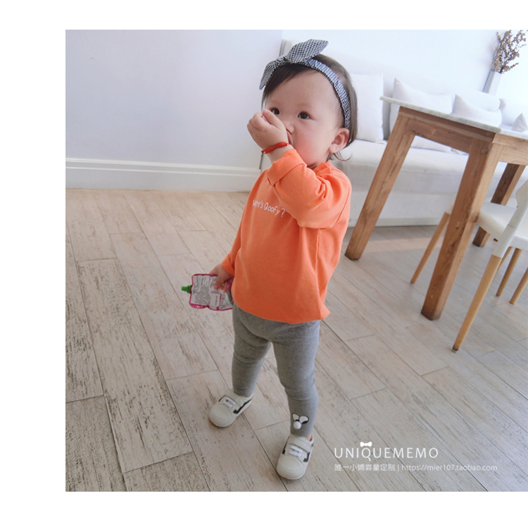 Áo thun nam hoang dã cho bé trai và nữ phiên bản Hàn Quốc mùa xuân mới bé trai thư cổ tròn tay dài mỏng bên trong áo sơ mi chạm đáy áo thun bé trai mùa hè