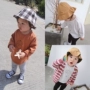 Sản phẩm dành cho trẻ em 2018 Phiên bản Hàn Quốc xuân hè nam nữ mới bé baby áo sơ mi cotton tay ngắn màu hạt dẻ dễ thương áo thun trẻ em giá rẻ