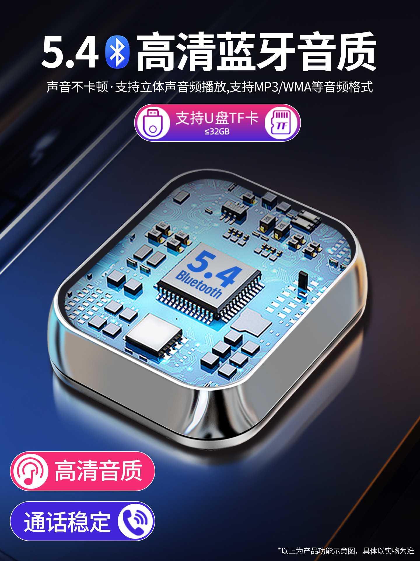 Newman Car Bluetooth Receiver Lossless Sound Quality Mp3 Player Car Converter Cigarette Lighter Charger