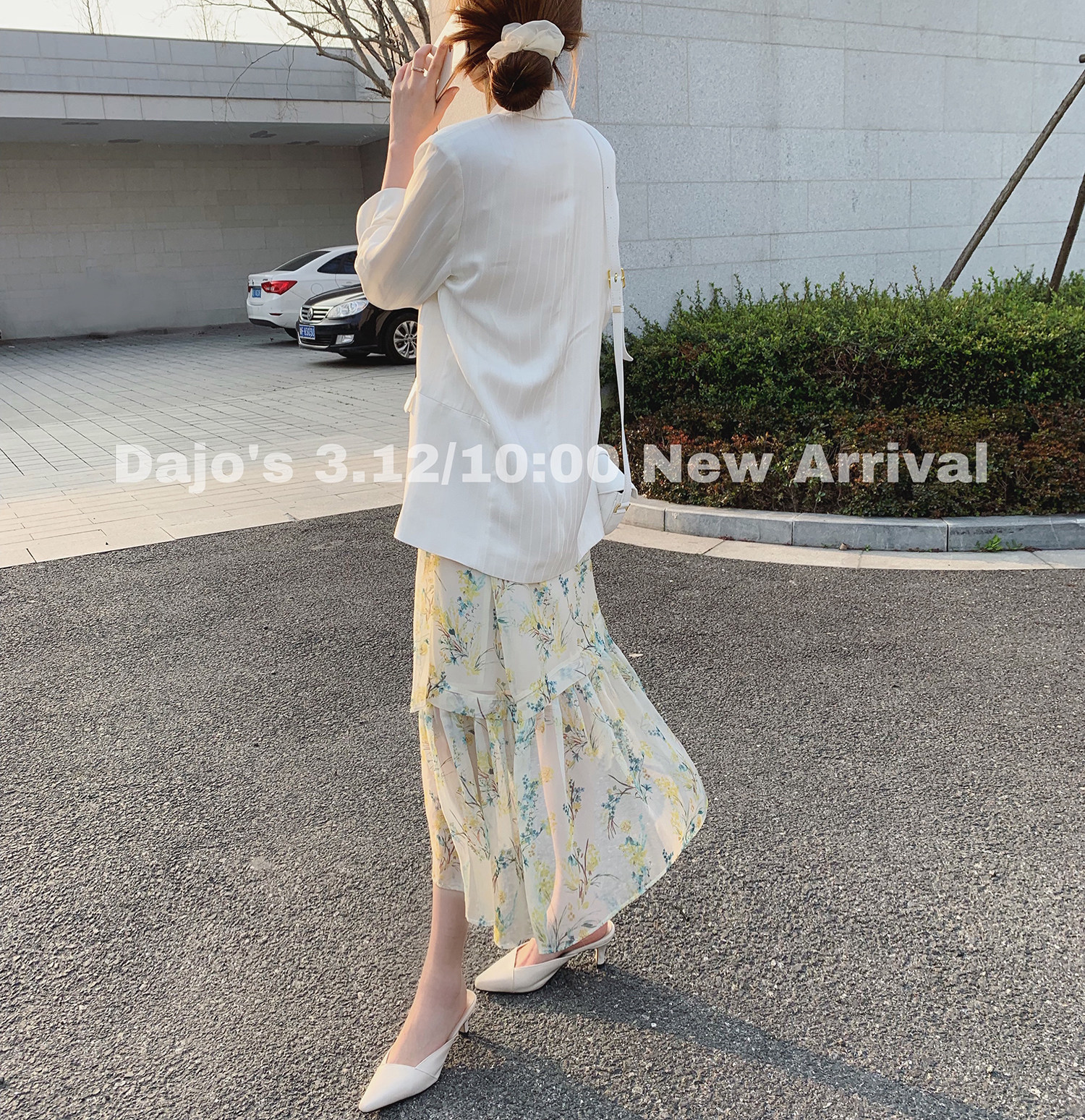 DAJOS Black Label Series Order 100% Heavy Man Silk Temperament Dark Tattoo Suit Shorts Suit Woman