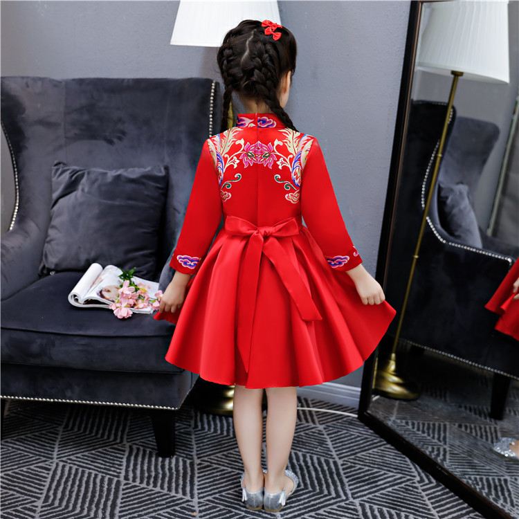 Ngày đầu năm của trẻ em Điệp khúc Quần áo Trang phục Trường mẫu giáo Tiểu học Đọc thuộc màu đỏ Phong cách Trung Quốc Nam và Nữ Trang phục biểu diễn bộ đồ khiêu vũ cho bé trai