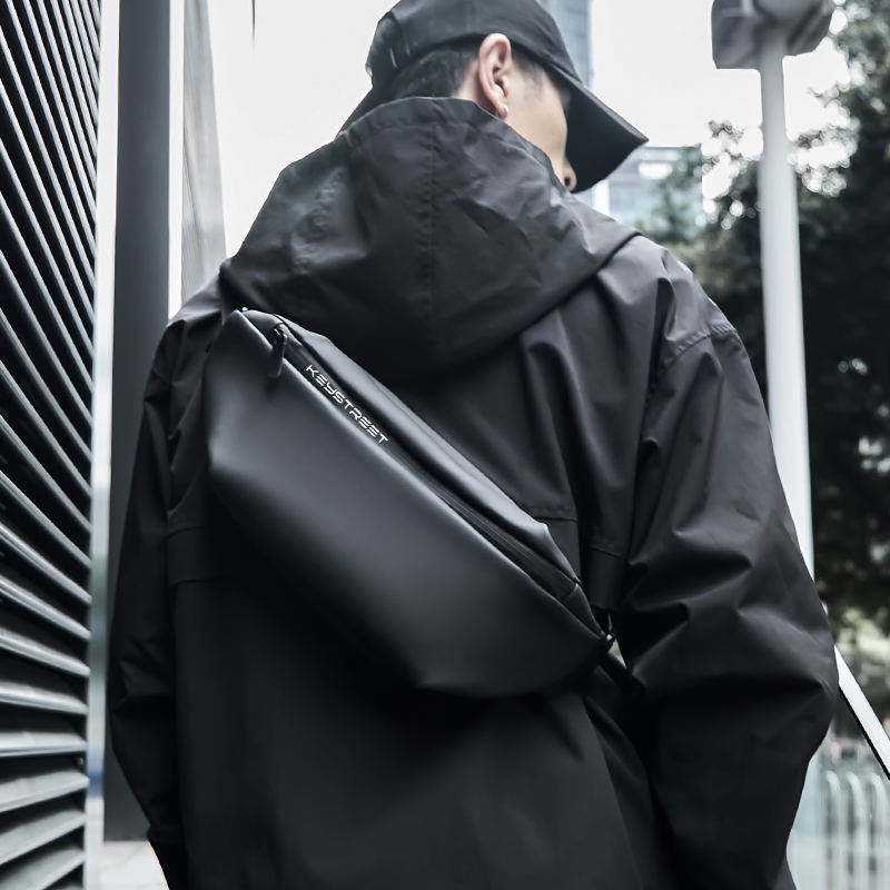 Hong Kong I Tgreg chest bag men's purse multifunction small scapebag casual fashion single shoulder sloped satchel bag wave