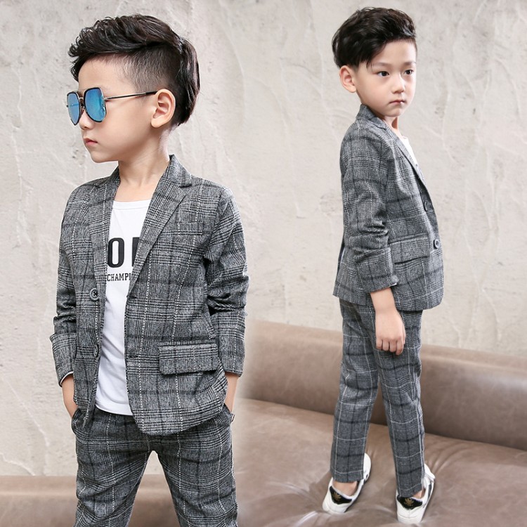 Boy gown suit children suits small children Western suit baby male jacket Leisure CUHK Scout Spring and Autumn