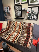 Foreign Trade Turkey Leisure National Wind Cover Tapestry Blanket Leisure Cotton Decoration Blanket Blanket Totem Uganda