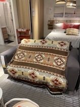 National Wind Bohemian folk Cebu Sofa Blanket Knit Geometric Decoration Blanket Sofa Towels bed Gay blanket Kenya