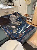 Cartoon Blankets Small Flying Elephant Couch Blanket Cover Blanket Blanket