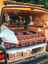  Outdoor picnic blanket American geometric sofa leisure blanket Retro Indian geometric cotton blanket Blanket Tapestry